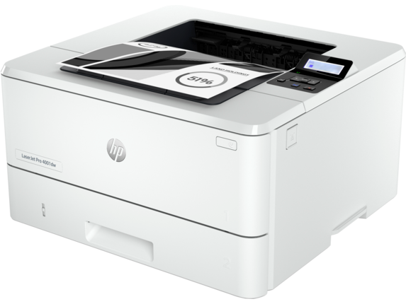 HP LaserJet Pro 4001 4001dw Desktop Wireless Laser Printer - Monochrome 63 ppm Mono - 4800 x 600 dpi Print - Automatic Duplex Print - 350 Sheets Input - Ethernet - Wireless LAN - 80000 Pages Duty Cycle - Plain Paper Print - Gigabit E...