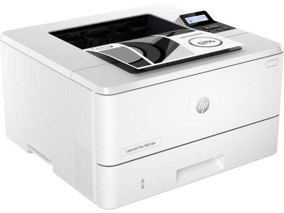 HP LaserJet Pro 4001 4001dw Desktop Wireless Laser Printer - Monochrome 63 ppm Mono - 4800 x 600 dpi Print - Automatic Duplex Print - 350 Sheets Input - Ethernet - Wireless LAN - 80000 Pages Duty Cycle - Plain Paper Print - Gigabit E...