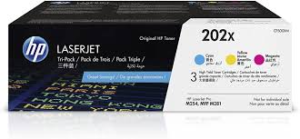 HP 202X CYM Original LJ Toner Cartridges