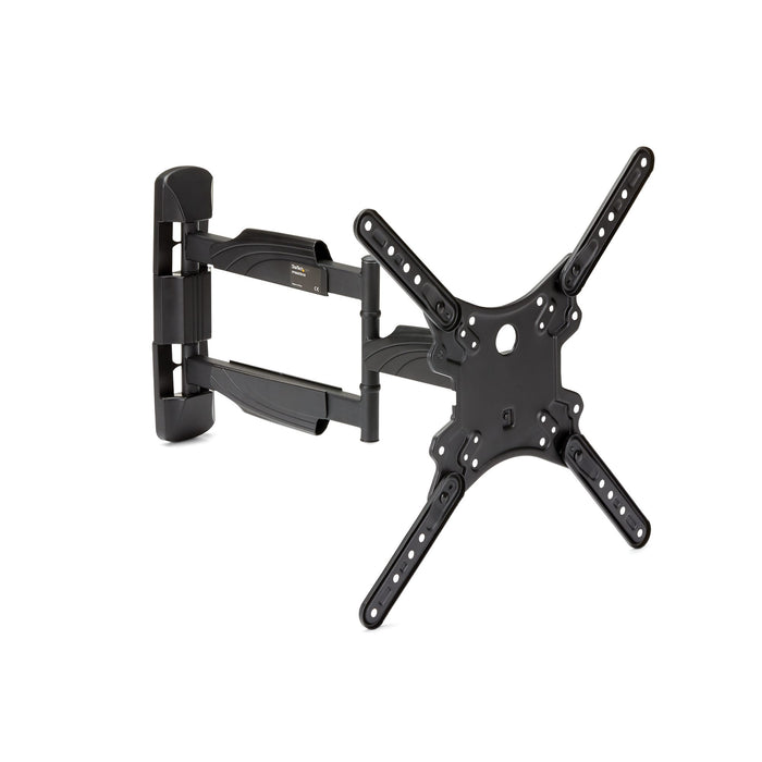 StarTech.com Full Motion TV Wall Mount for 32-55 inch VESA Display - Heavy Duty Articulating Adjustable Flat Screen TV Wall Mount Bracket - Adjustable TV Wall Mount bracket for up to 55inch (77lb) VESA displays/curved TVs - Heavy duty steel - Swivel/tilti