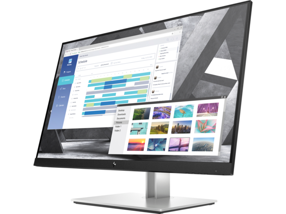 HP E27q G4 - LED monitor - 27" - 2560 x 1440 QHD @ 60 Hz - IPS - 250 cd/m2 - 1000:1 - 5 ms - HDMI, VGA, DisplayPort - black