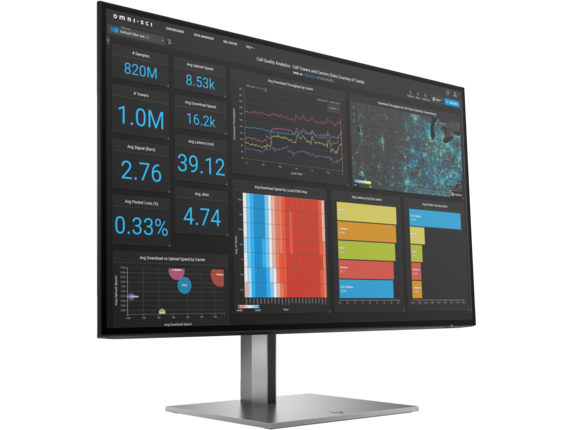 HP Z27q G3 - LED monitor - 27" - 2560 x 1440 QHD @ 60 Hz - IPS - 350 cd/m2 - 1000:1 - 5 ms - HDMI, 2xDisplayPort - silver