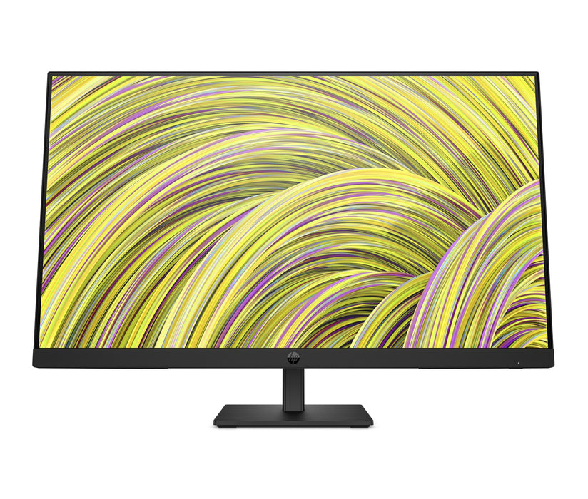 HP P27h G5 FHD Monitor - 27 inch - 16:9 - 5ms GtG (with overdrive) - FHD (1920 x 1080 @ 75 Hz) - IPS - Anti-glare - Flat - 250 nits - 1000:1 - 82 ppi - 8 bit (6 bit + FRC) - 72% NTSC - 178/178 - 1 DisplayPort 1.2 - 1 HDMI 1.4 - 3 years limited warranty